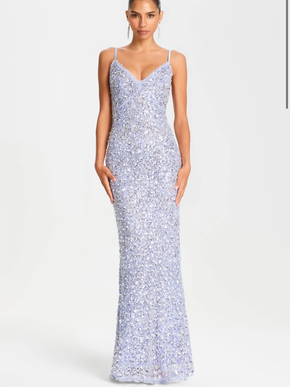 Nadine Merabi Ariana Lilac Dress NWT